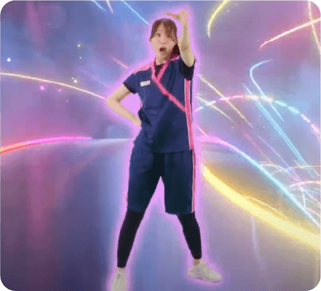 ズバンバダンスでの「投」の動き