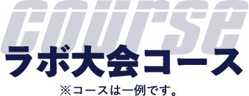 course ラボ大会コース ※コースは一例です。
